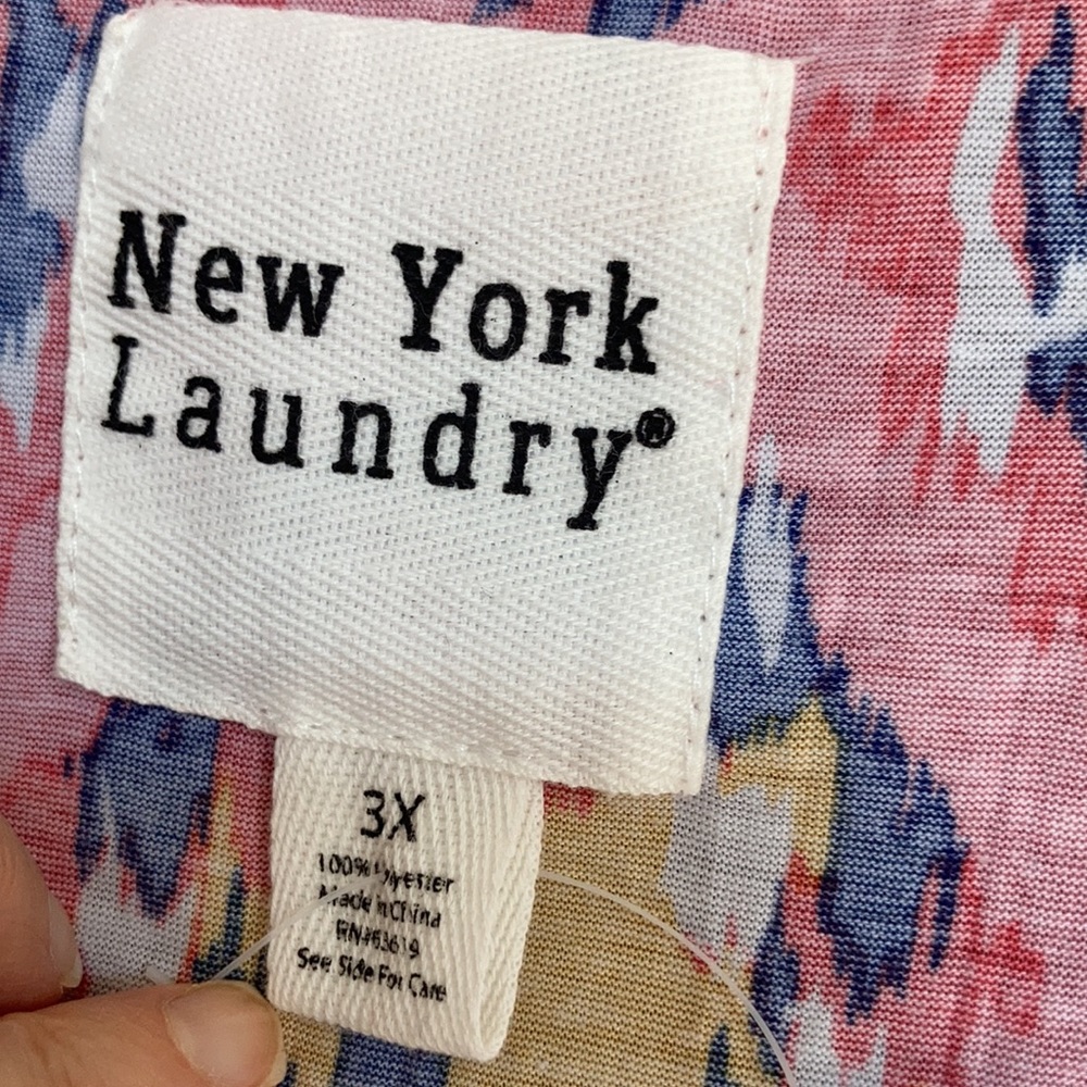 New york Laundry sleeveless knot front top attached necklace 3X - Picture 12 of 15